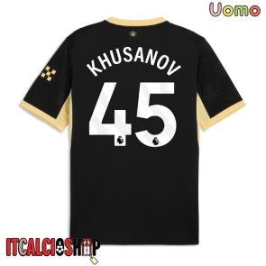 Manchester City Abdukodir Khusanov #45 Seconda Maglia 2026-27 Manica Corta